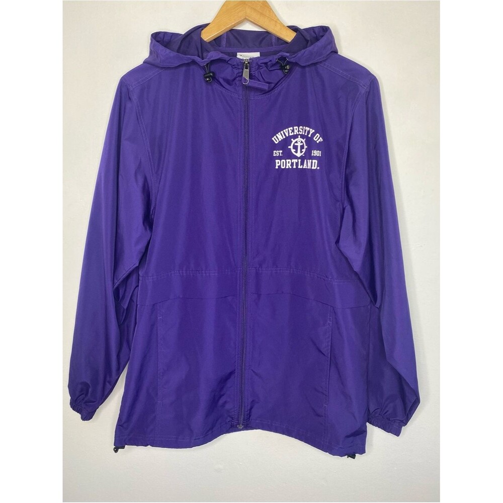 University of Portland Windbreaker with Hood Size S Activewear College Unisex - Picture 5 of 7